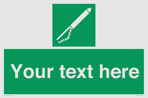 Custom sign safe condition Line throwing appliance